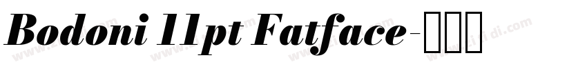 Bodoni 11pt Fatface字体转换